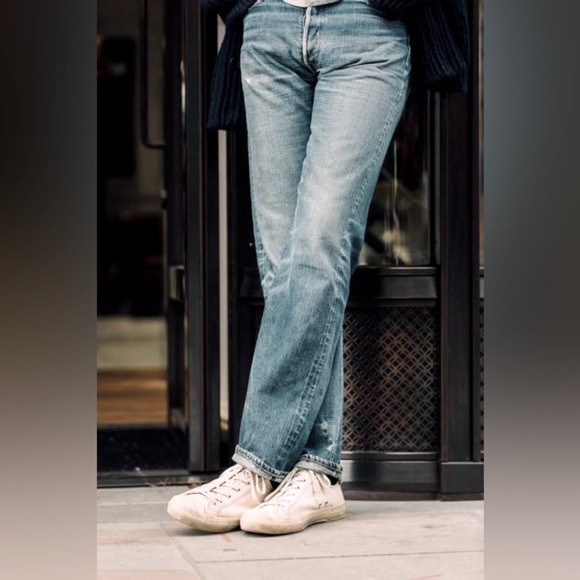 Y2K Vintage Levi's 501 Jeans Straight Fit Medium Wash 36w 34l Skater Baggy - Picture 5 of 16